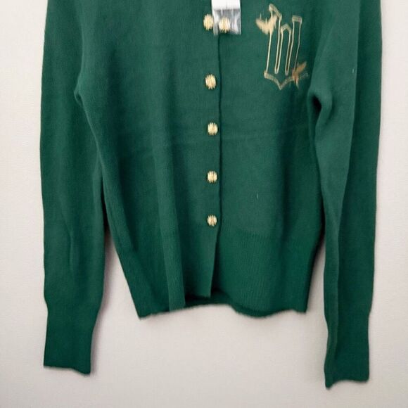 WICKED x PAUL TAZEWELL | NWT Arianna Grande Emerald Green Gold Cardigan | Small - Picture 6 of 11